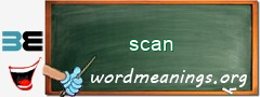 WordMeaning blackboard for scan